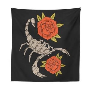 Scorpion & Roses Tapestry